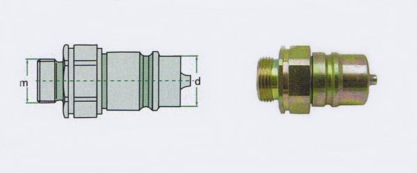 Kupplungsstecker metrisch (Hydraulik) M22 x 1,5