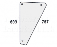 Frontscheibe unten rechts/links für Deutz