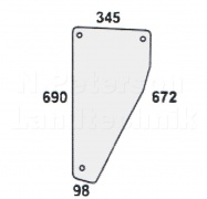 Frontscheibe unten rechts/links für Deutz