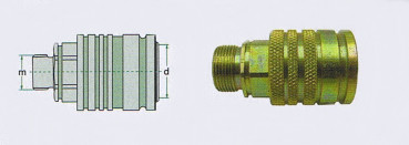 Kupplungsmuffe metrisch (Hydraulik) M22 x 1,5