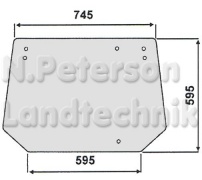 Heckscheibe Deutz Argo Compact, Farbe klar