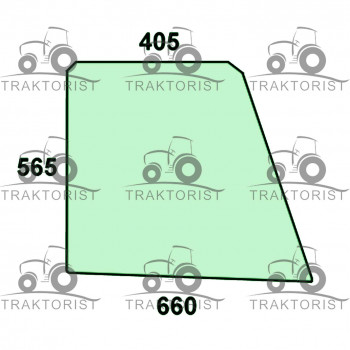 Türscheibe unten für Case IH