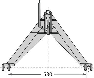 Schlepper-Dreieck für Fronthydraulik