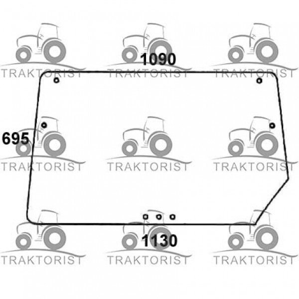 Heckscheibe für Deutz