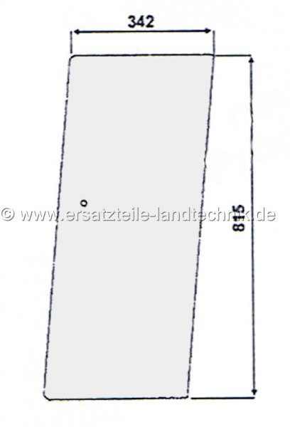 Türscheibe links/rechts oben vorn für Case IH