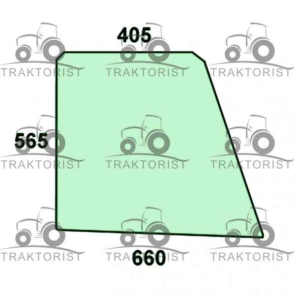 Türscheibe unten für Case IH