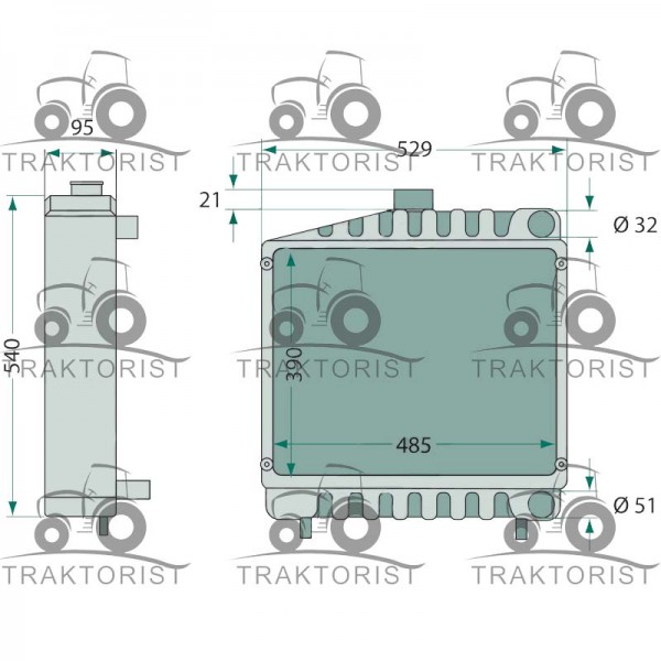 Kühler für Case IH