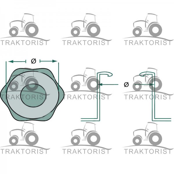 Tankdeckel abschließbar für Deutz