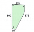 Frontscheibe unten rechts/links für Deutz