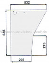 Türscheibe links/rechts unten für Case IH
