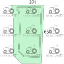 Frontscheibe unten rechts für New Holland